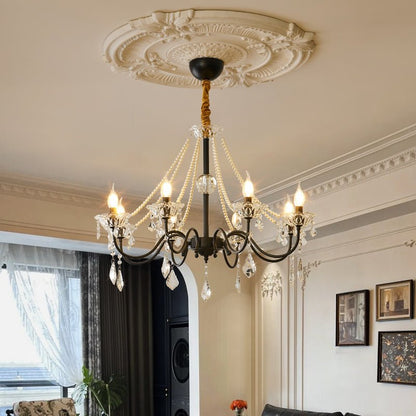 Opulence Crystal Chandelier - Elegant Design with Dimmable Lights