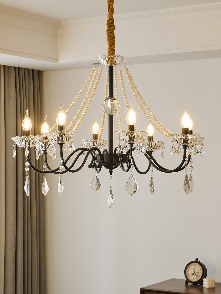 Opulence Crystal Chandelier - Elegant Design with Dimmable Lights