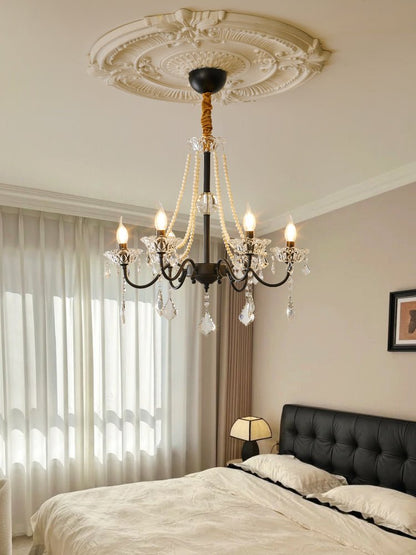 Opulence Crystal Chandelier - Elegant Design with Dimmable Lights