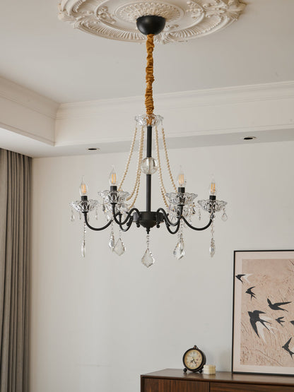 Opulence Crystal Chandelier - Elegant Design with Dimmable Lights