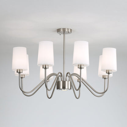 Opulenza Chandelier - Elegant Crystal Design with Adjustable Height