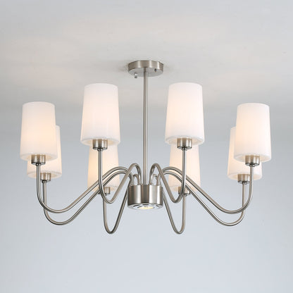 Opulenza Chandelier - Elegant Crystal Design with Adjustable Height