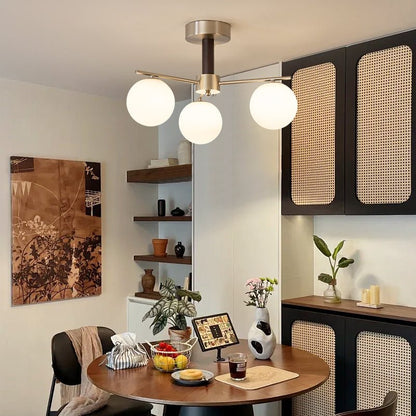 Orb Balance Chandelier - Modern Design with Adjustable Height & LED Li