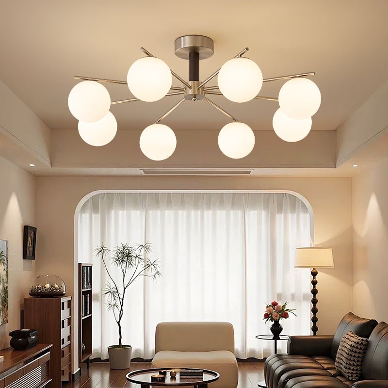 Orb Balance Chandelier - Modern Design with Adjustable Height & LED Li