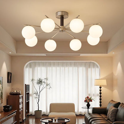 Orb Balance Chandelier - Modern Design with Adjustable Height & LED Li