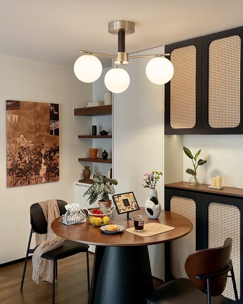 Orb Balance Chandelier - Modern Design with Adjustable Height & LED Li