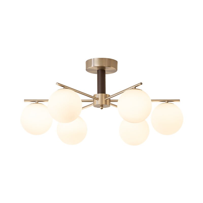 Orb Balance Chandelier - Modern Design with Adjustable Height & LED Li