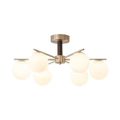 Orb Balance Chandelier - Modern Design with Adjustable Height & LED Li
