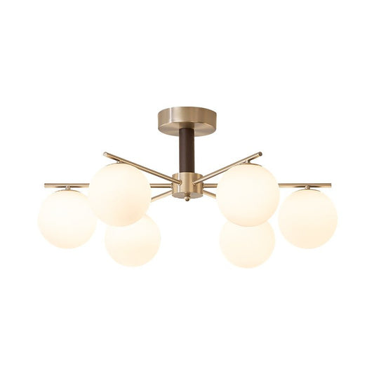 Orb Balance Chandelier - Modern Design with Adjustable Height & LED Li