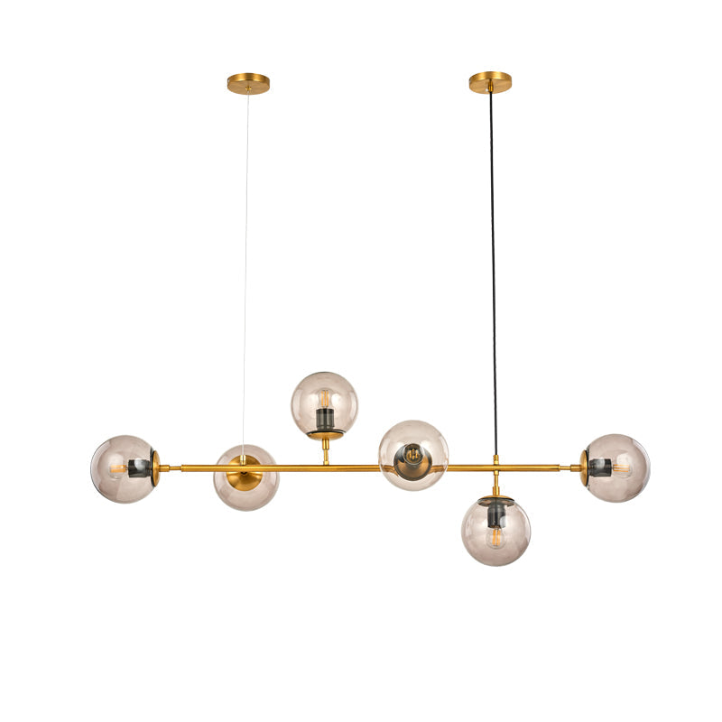Modern Orb Chandelier - Adjustable Height, Energy-Efficient LED Lights