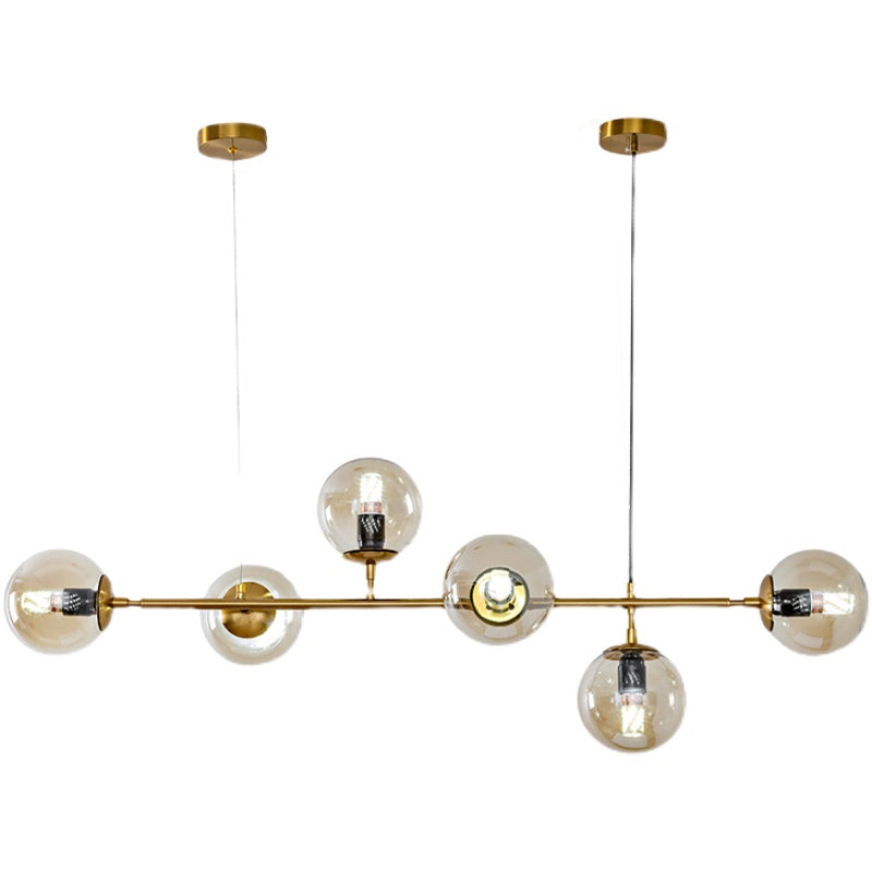 Modern Orb Chandelier - Adjustable Height, Energy-Efficient LED Lights