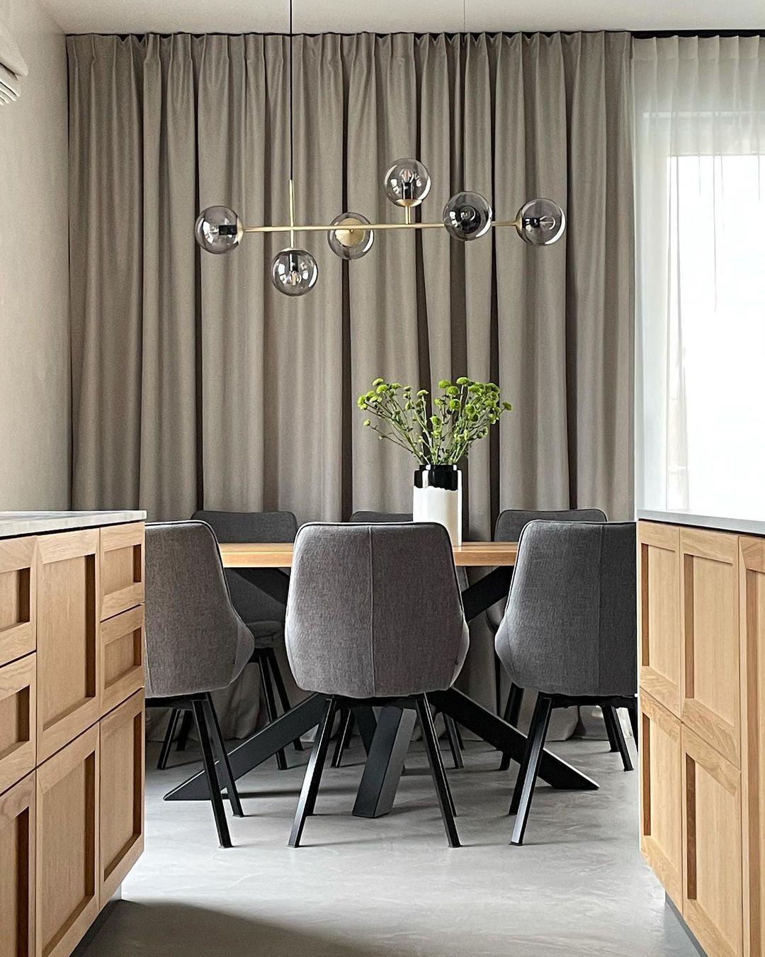 Modern Orb Chandelier - Adjustable Height, Energy-Efficient LED Lights