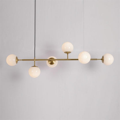 Modern Orb Chandelier - Adjustable Height, Energy-Efficient LED Lights