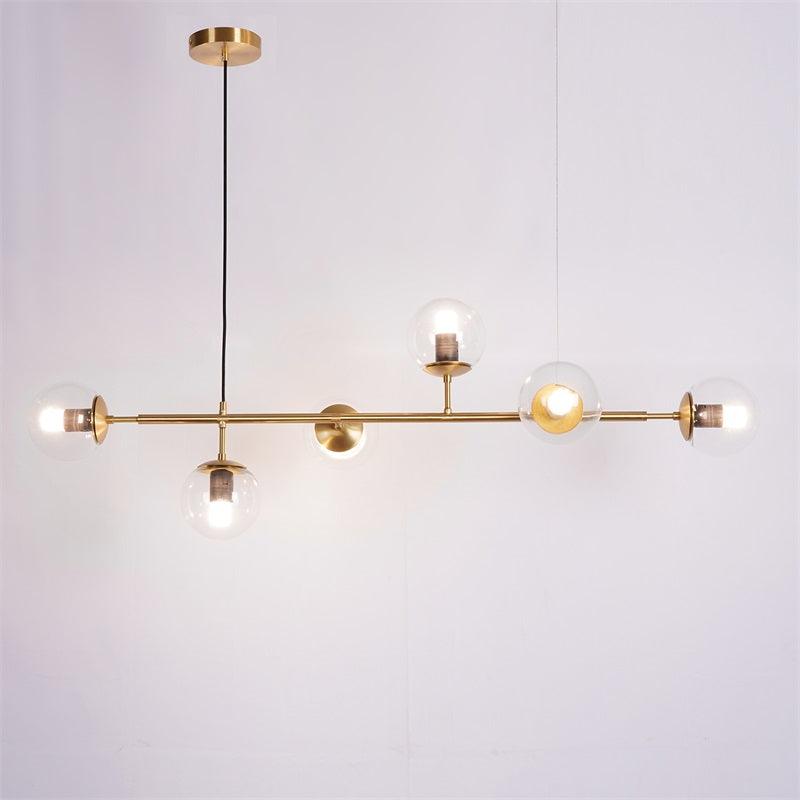 Modern Orb Chandelier - Adjustable Height, Energy-Efficient LED Lights