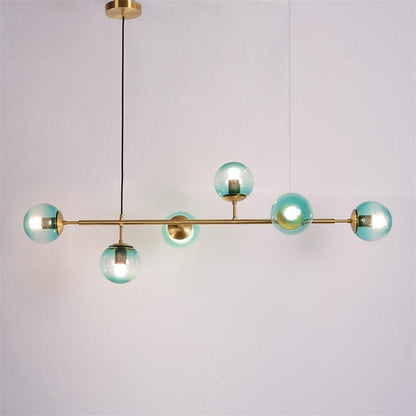 Modern Orb Chandelier - Adjustable Height, Energy-Efficient LED Lights