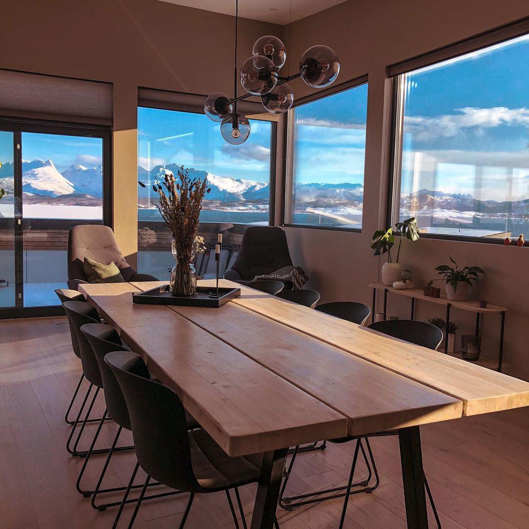 Modern Orb Chandelier - Adjustable Height, Energy-Efficient LED Lights