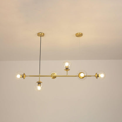 Modern Orb Chandelier - Adjustable Height, Energy-Efficient LED Lights