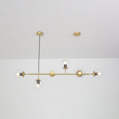 Modern Orb Chandelier - Adjustable Height, Energy-Efficient LED Lights