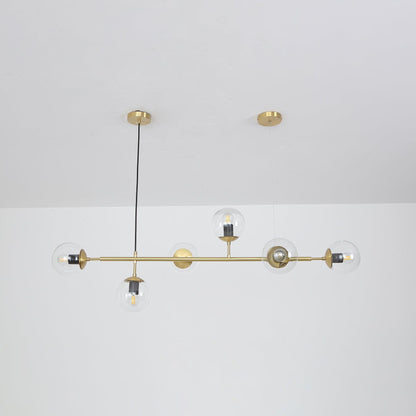 Modern Orb Chandelier - Adjustable Height, Energy-Efficient LED Lights