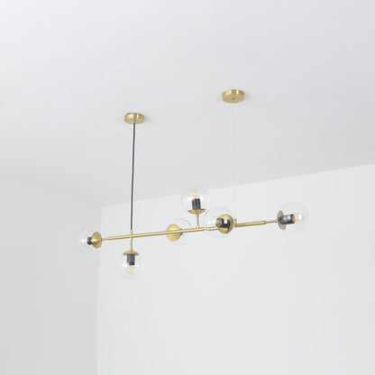 Modern Orb Chandelier - Adjustable Height, Energy-Efficient LED Lights