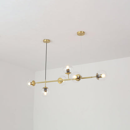 Modern Orb Chandelier - Adjustable Height, Energy-Efficient LED Lights