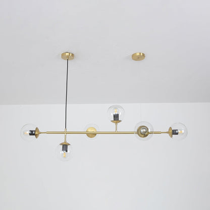 Modern Orb Chandelier - Adjustable Height, Energy-Efficient LED Lights