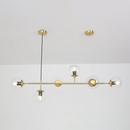 Modern Orb Chandelier - Adjustable Height, Energy-Efficient LED Lights