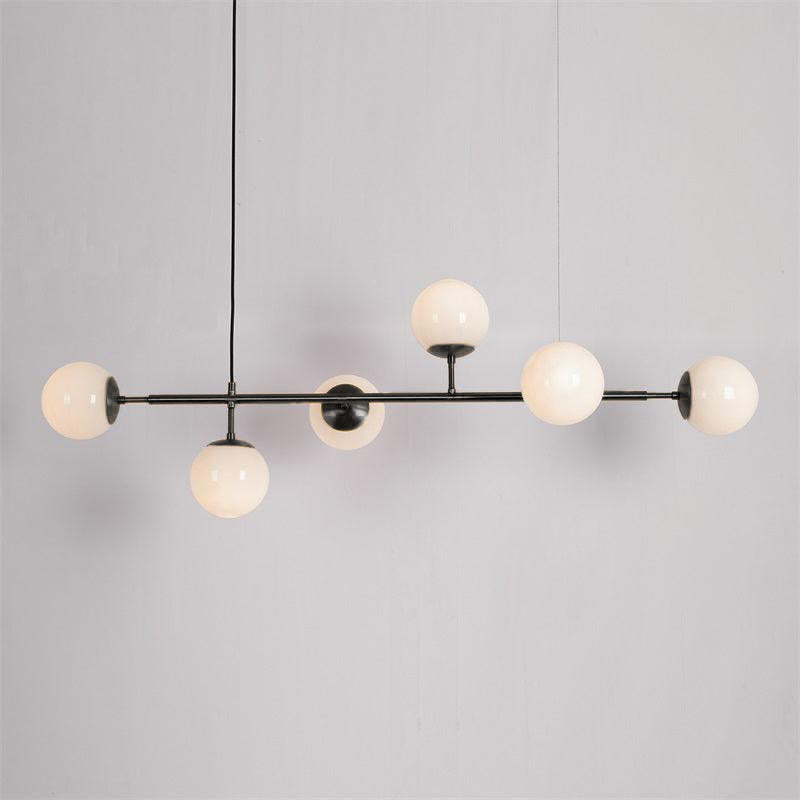 Modern Orb Chandelier - Adjustable Height, Energy-Efficient LED Lights