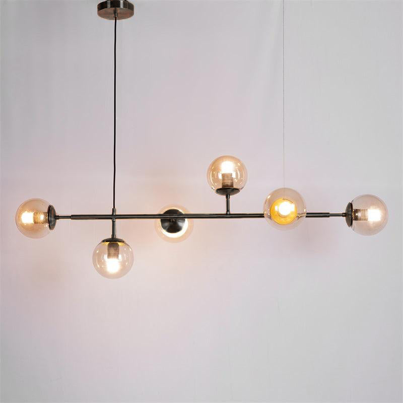 Modern Orb Chandelier - Adjustable Height, Energy-Efficient LED Lights