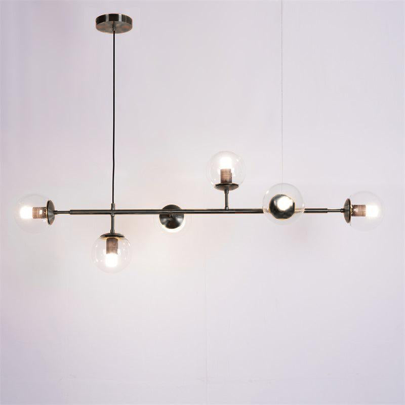Modern Orb Chandelier - Adjustable Height, Energy-Efficient LED Lights