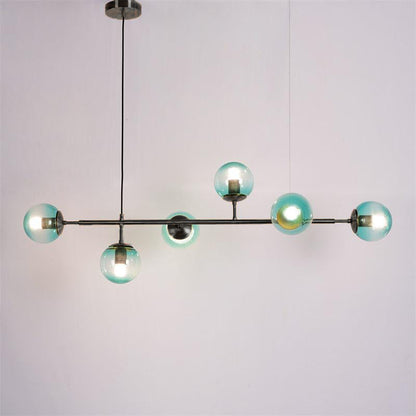 Modern Orb Chandelier - Adjustable Height, Energy-Efficient LED Lights