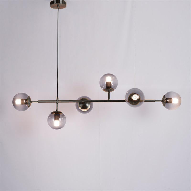 Modern Orb Chandelier - Adjustable Height, Energy-Efficient LED Lights