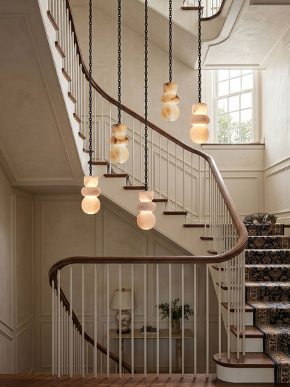 Orba Chain Chandelier - Elegant Design with Adjustable Height & Dimmab