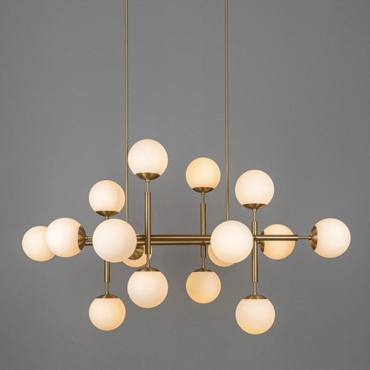 Orbelis Globe Chandelier - Elegant Design with Adjustable Height & LED