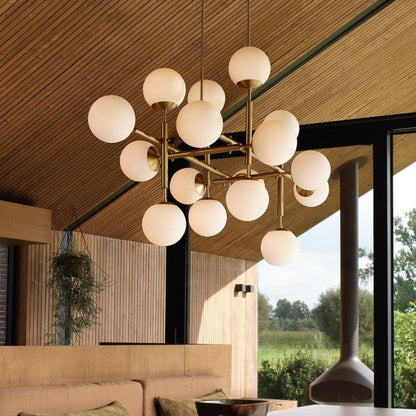 Orbelis Globe Chandelier - Elegant Design with Adjustable Height & LED