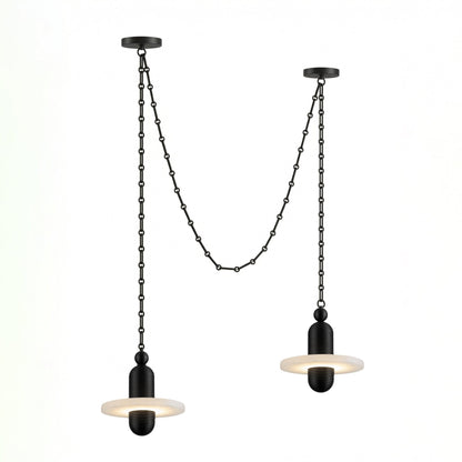 Orbital Drift Chain Chandelier - Modern Design with Adjustable Height