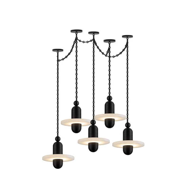 Orbital Drift Chain Chandelier - Modern Design with Adjustable Height