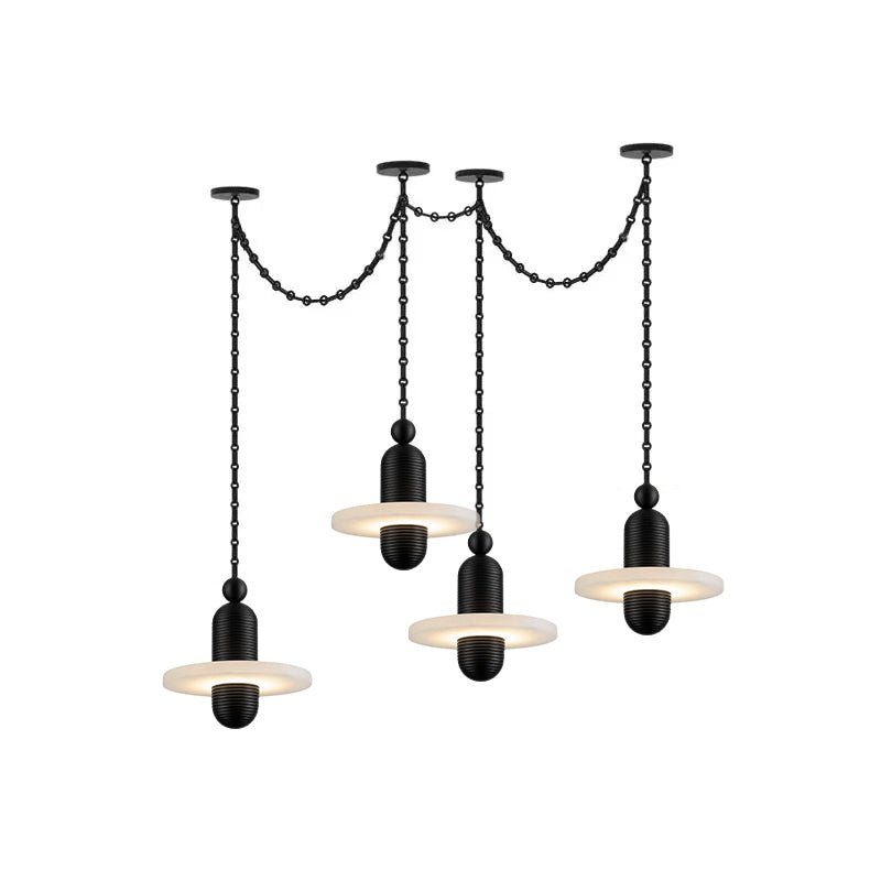 Orbital Drift Chain Chandelier - Modern Design with Adjustable Height