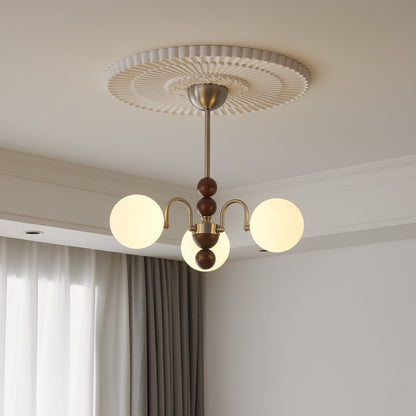 Modern Orbital Curve Chandelier - Adjustable Brightness & LED Technolo