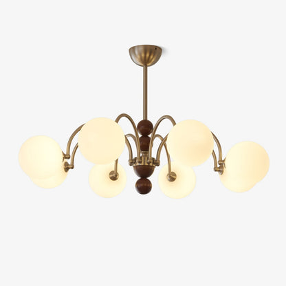 Modern Orbital Curve Chandelier - Adjustable Brightness & LED Technolo