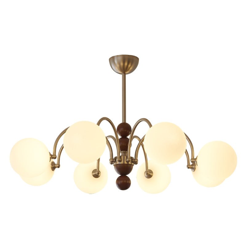 Modern Orbital Curve Chandelier - Adjustable Brightness & LED Technolo