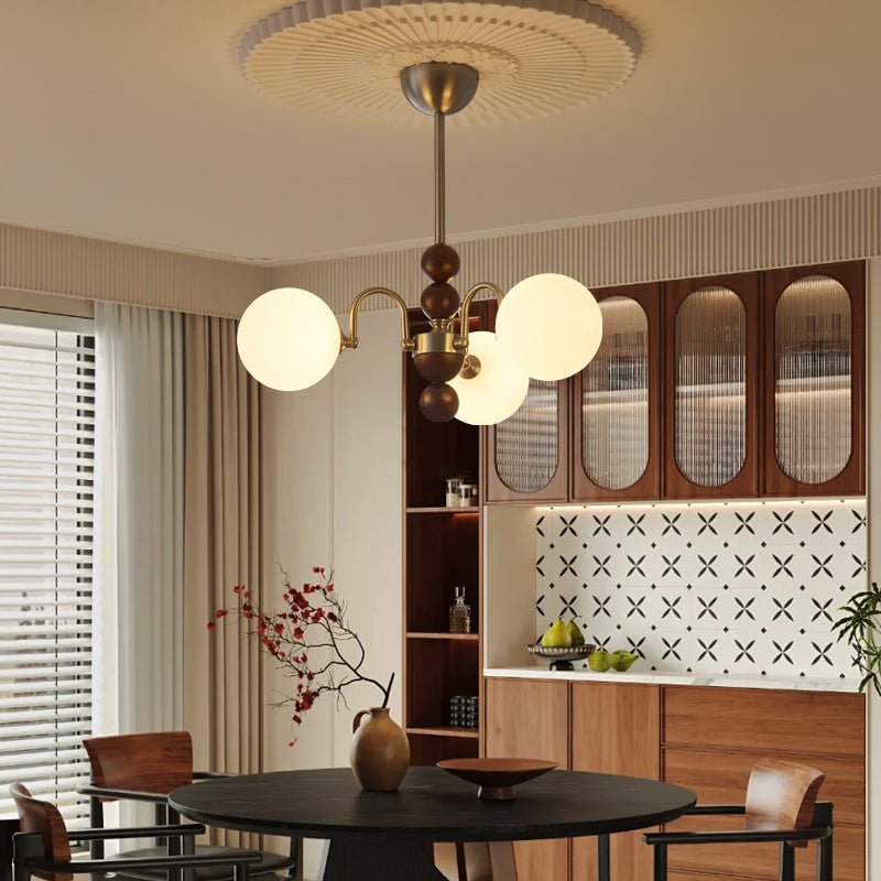 Modern Orbital Curve Chandelier - Adjustable Brightness & LED Technolo