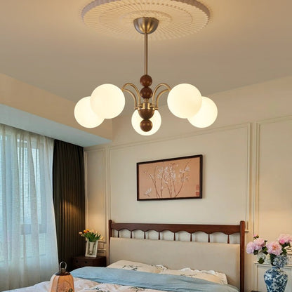 Modern Orbital Curve Chandelier - Adjustable Brightness & LED Technolo