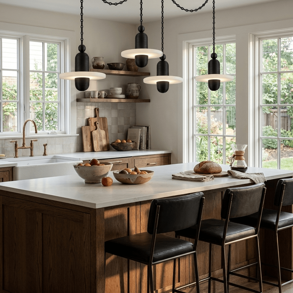 Orbital Drift Chain Chandelier - Modern Design with Adjustable Height