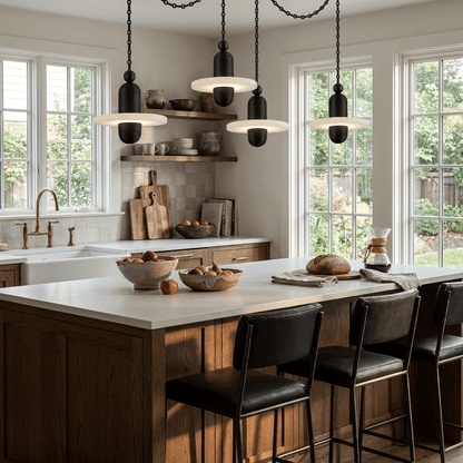 Orbital Drift Chain Chandelier - Modern Design with Adjustable Height