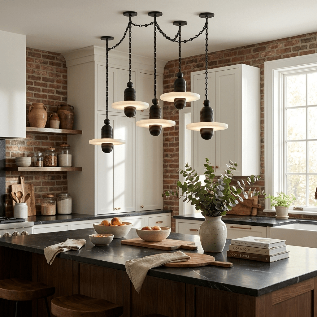 Orbital Drift Chain Chandelier - Modern Design with Adjustable Height