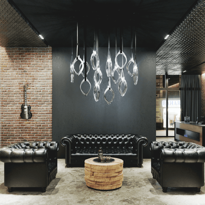Origin Chandelier - Elegant Lighting Fixture with Adjustable Height &