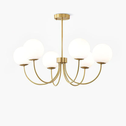 Elegant Orillia Chandelier - Crystal Accents & Adjustable Height