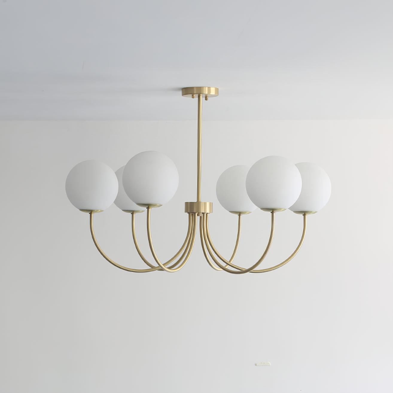 Elegant Orillia Chandelier - Crystal Accents & Adjustable Height
