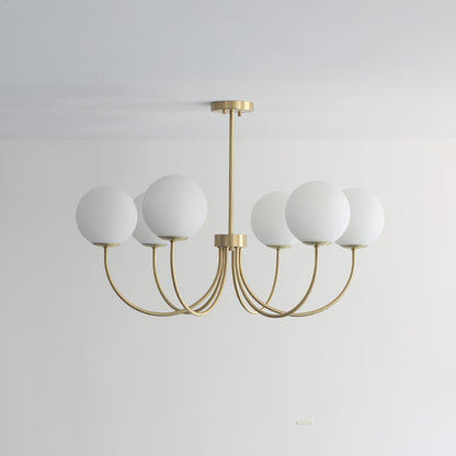 Elegant Orillia Chandelier - Crystal Accents & Adjustable Height